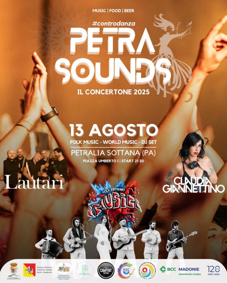 PETRASOUNDS 2025 ~ il Concertone delle Madonie,stasera a Petralia Sottana