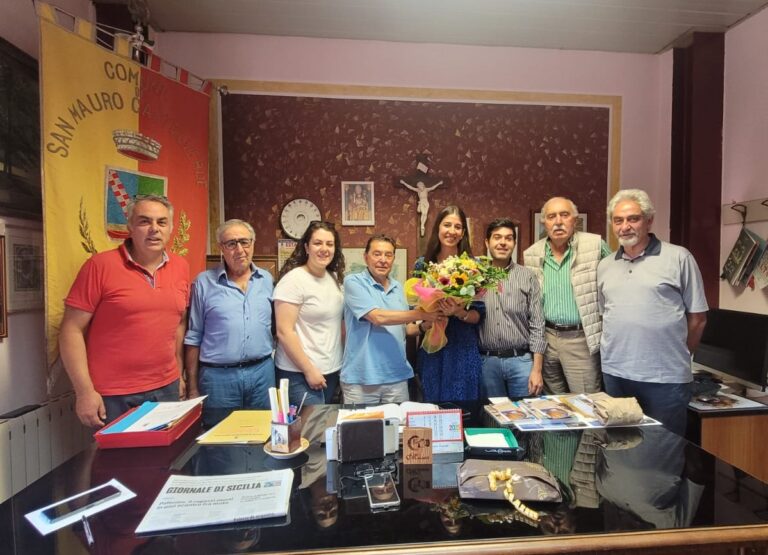 San Mauro accoglie la sindaca di Castelfiorentino,originaria del borgo madonita