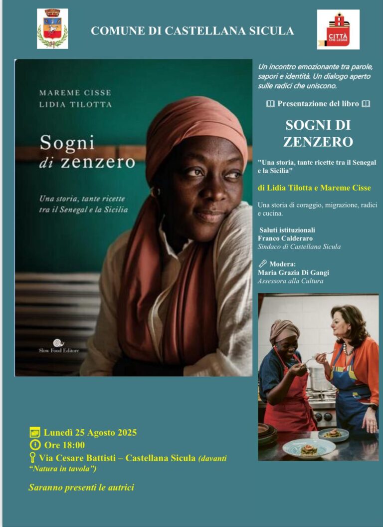 A Castellana Sicula presentazione del libro “Sogni di Zenzero”