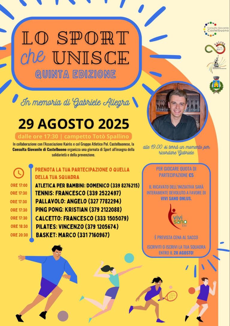 Consulta giovanile Castelbuono. Giornata dello Sport in memoria di Gabriele Allegra