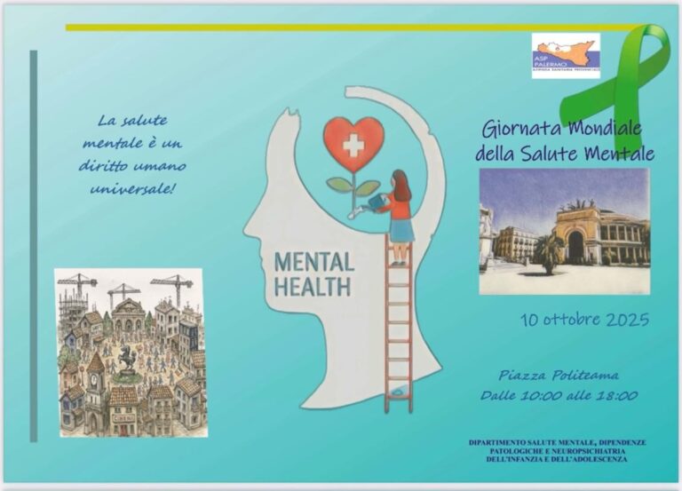 Giornata mondiale della Salute Mentale: a Palermo le associazioni di volontariato fanno rete al fianco di pazienti e familiari