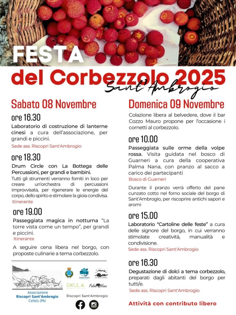 Festa del Corbezzolo 2025 a Sant’Ambrogio