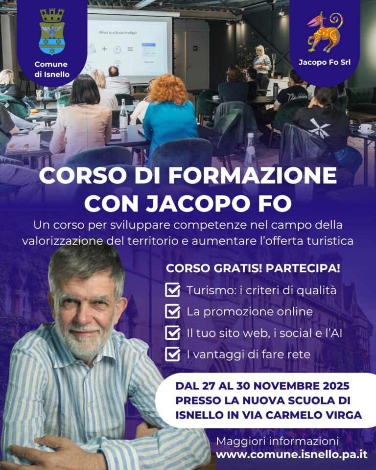 Isnello. Presentato il corso di formazione tenuto da Jacopo Fo