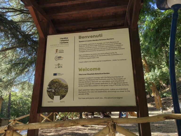 Petralia Sottana. Inaugurazione Giardino Botanico della Pineta Comunale