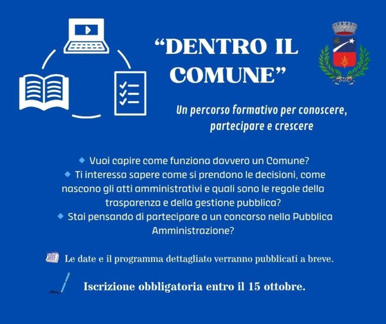 Pollina. “Dentro il Comune”, percorso formativo