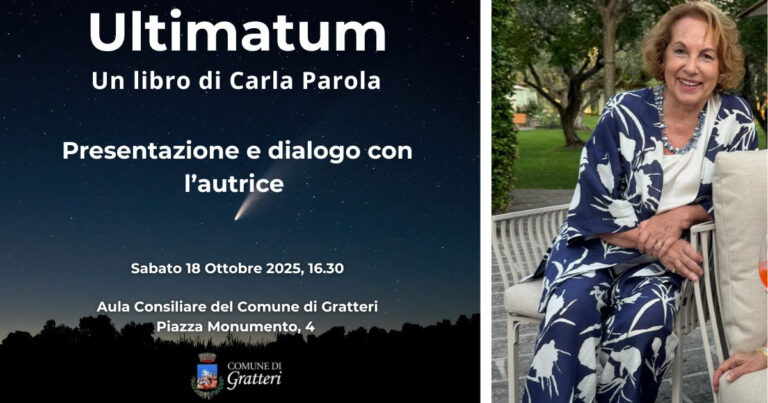 Ultimatum di Carla Parola,presentazione a Gratteri