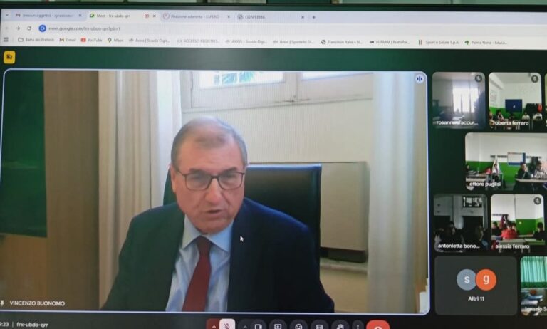 ALL’ISTITUTO SUPERIORE SALERNO, DI GANGI, UN INCONTRO SU GAZA,  ONU E DIRITTI UMANI COL PROFESSORE VINCENZO BUONOMO