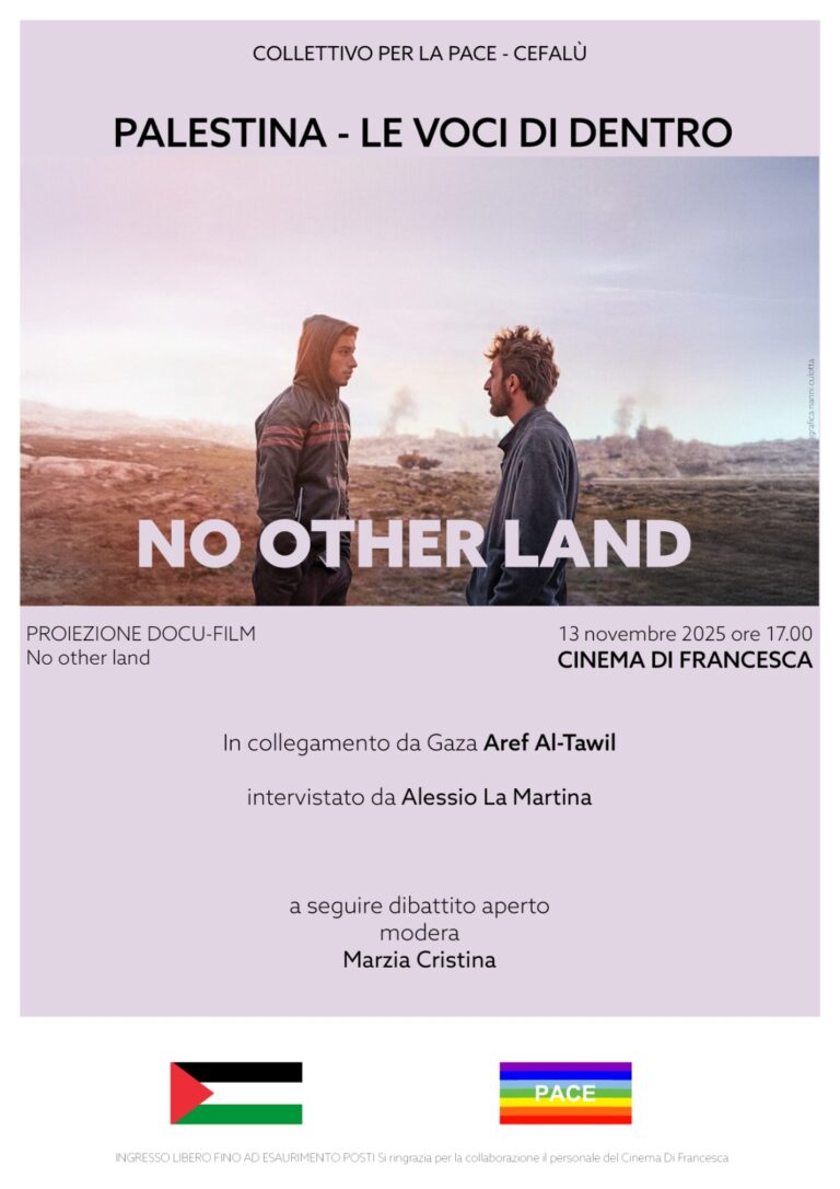 Di Francesca – Cefalù. “Palestina – le voci di dentro”. Ingresso gratuito