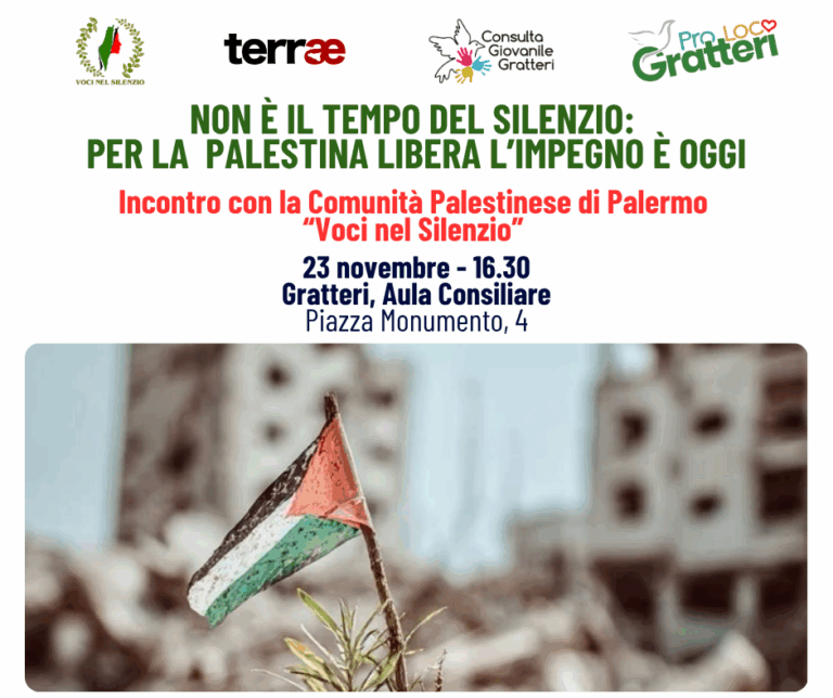 “Palestina libera” – Incontro a Gratteri
