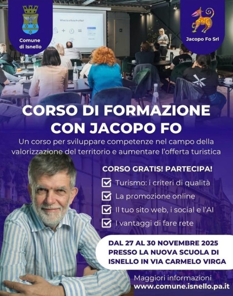 Corso di Jacopo Fo per 24 studenti del Mandralisca