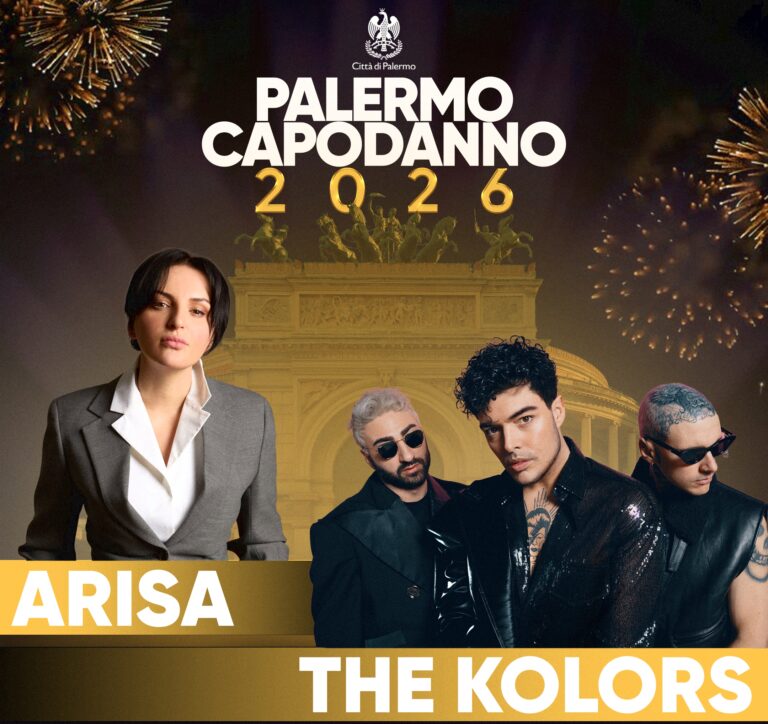 CAPODANNO a  PALERMO:Arisa e The Kolors saranno i protagonisti del concerto di Capodanno 2026