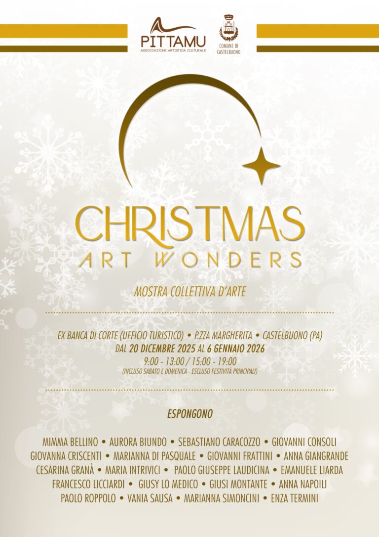 A Castelbuono la mostra collettiva CHRISTMAS ART WONDERS