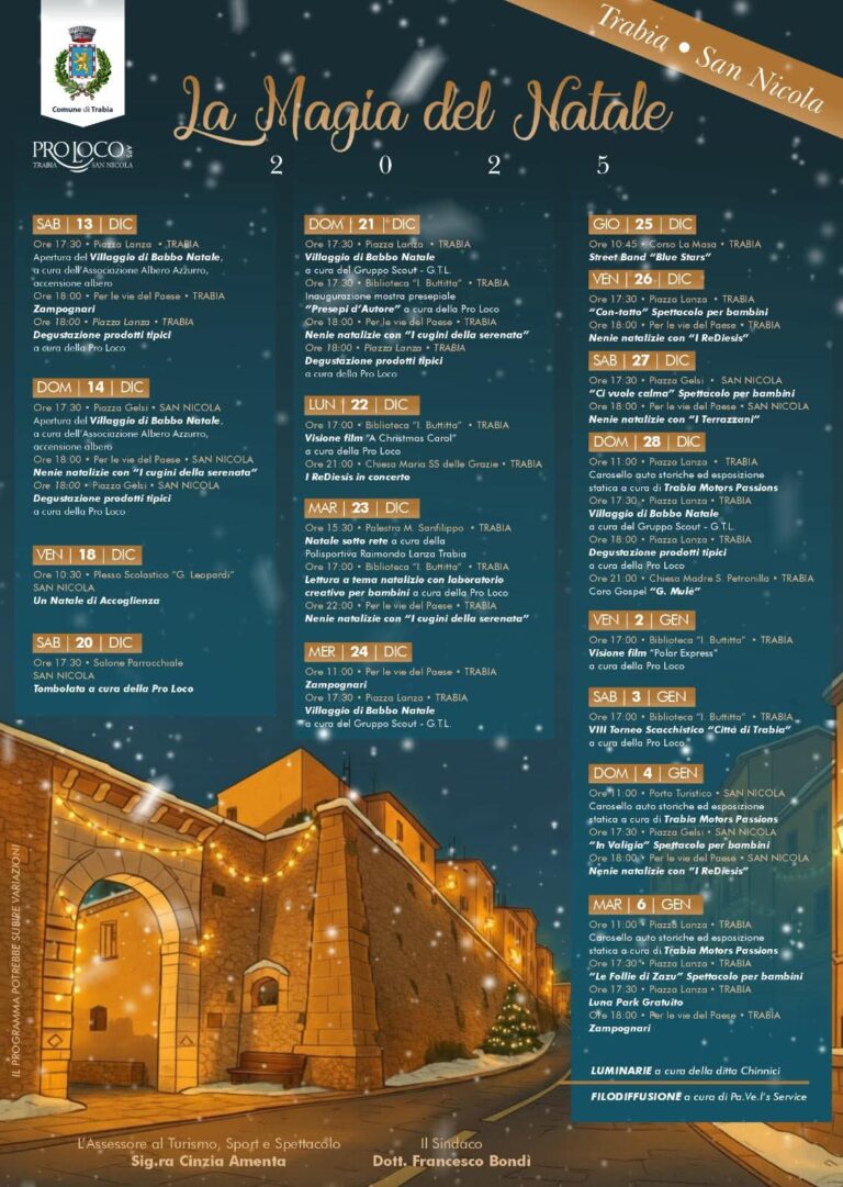 La magia Natale  a Trabia