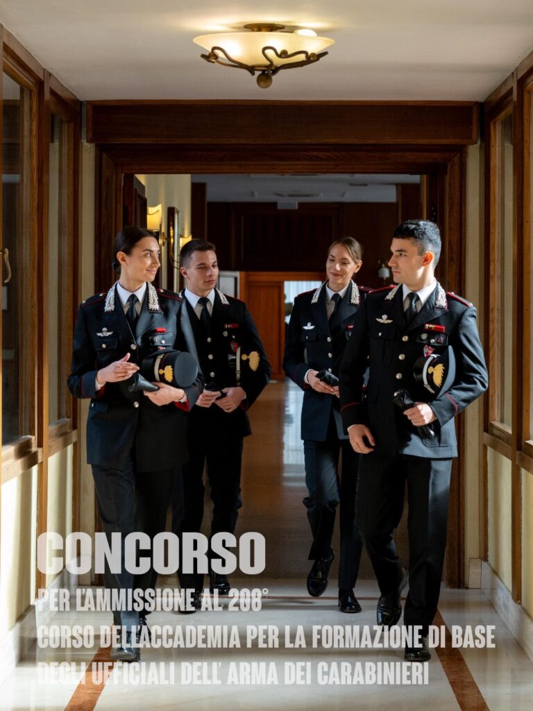 CONCORSO PER IL RECLUTAMENTO DI 65 ALLIEVI UFFICIALI DELL’ARMA DEI CARABINIERI