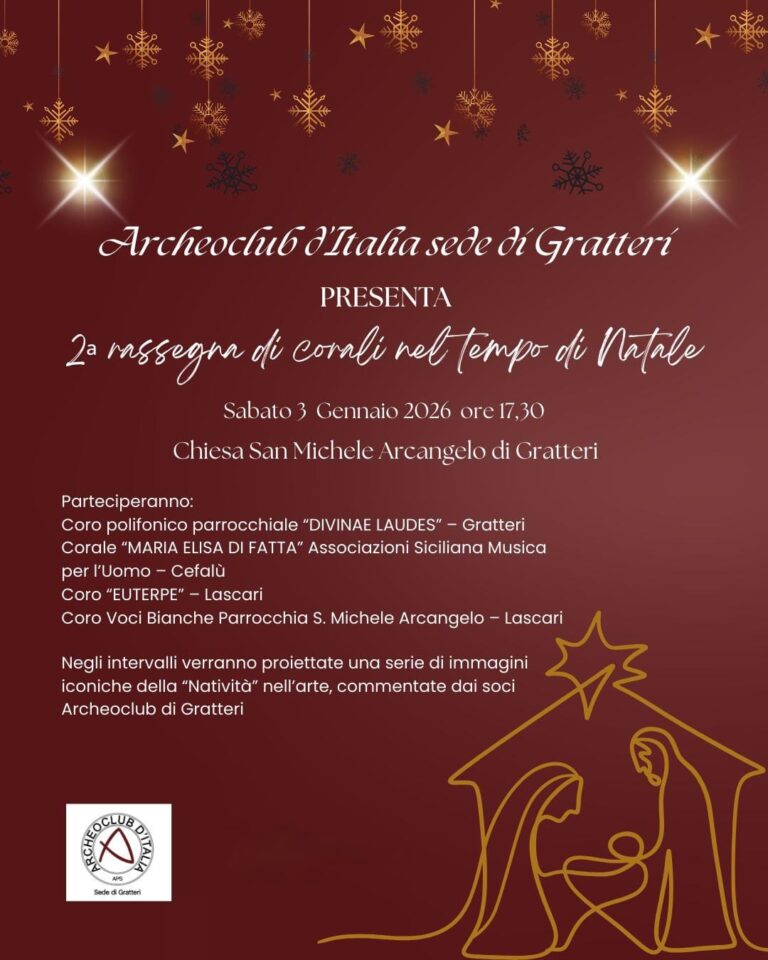 Archeoclub Gratteri: Rassegna di corali nel tempo di Natale