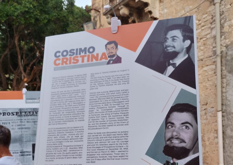 Ordine Giornalisti. Evento formativo dedicato a Cosimo Cristina