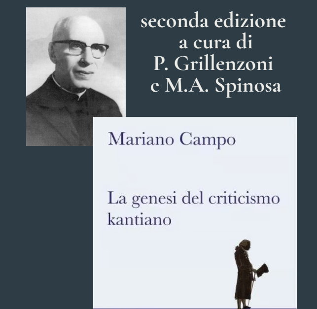 “La genesi del criticismo Kantiano” di mons. Mariano Campo – 2° edizione