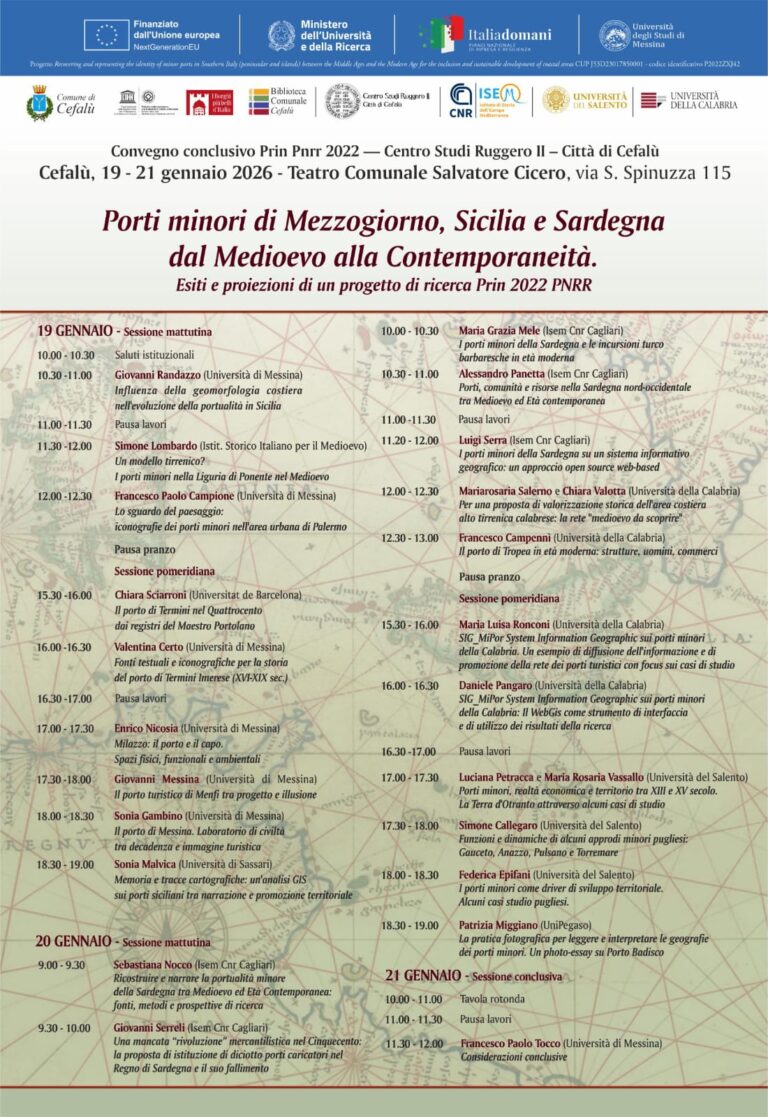 Centro Studi Ruggiero II: Porti minori del Mezzogiorno