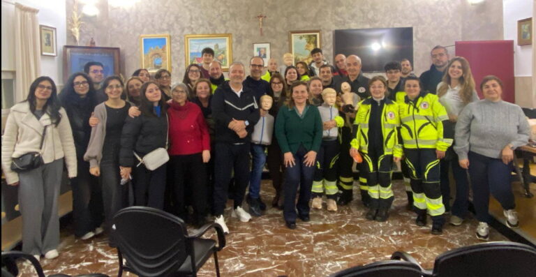 Pollina. Rianimazione, uso defribillatore, primo soccorso