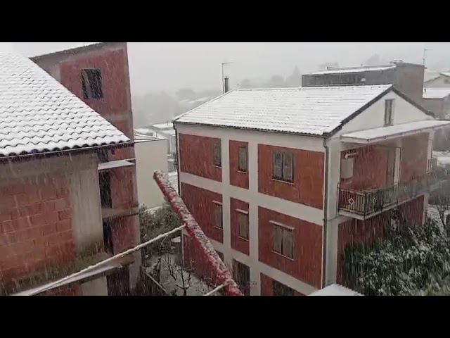 Prima neve dell’anno sulle Madonie