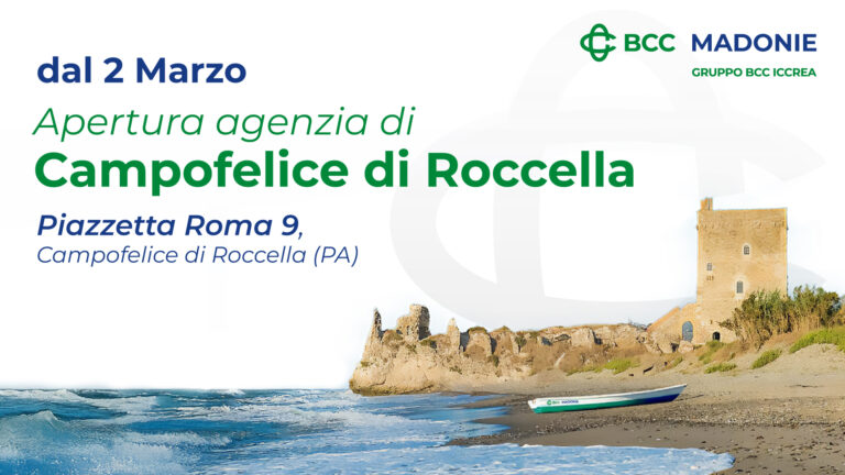 La BCC Madonie apre una nuova agenzia a Campofelice di Roccella