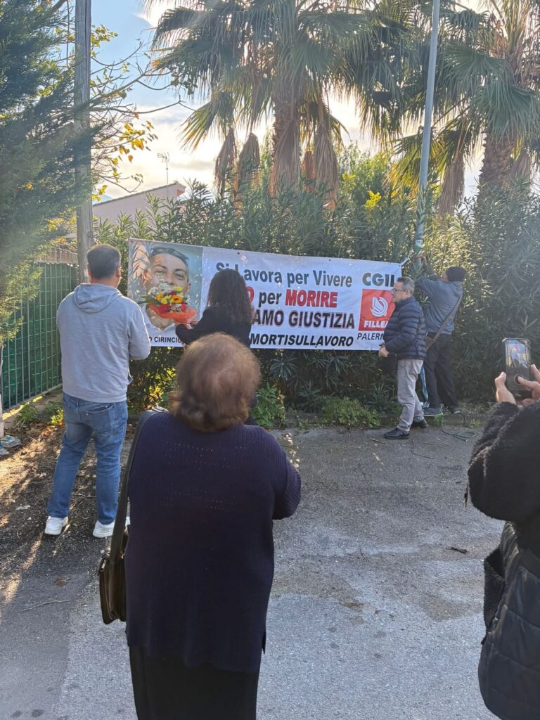 Campofelice di Roccella, domani  la Fillea e i familiari collocheranno una stele di marmo per ricordare Mario Cirincione, l’operaio morto in un cantiere due anni fa