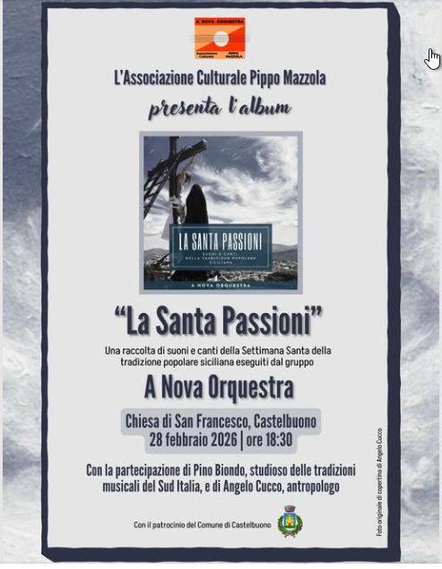 A Nova Orquestra di Castelbuono: album “La Santa Passioni”