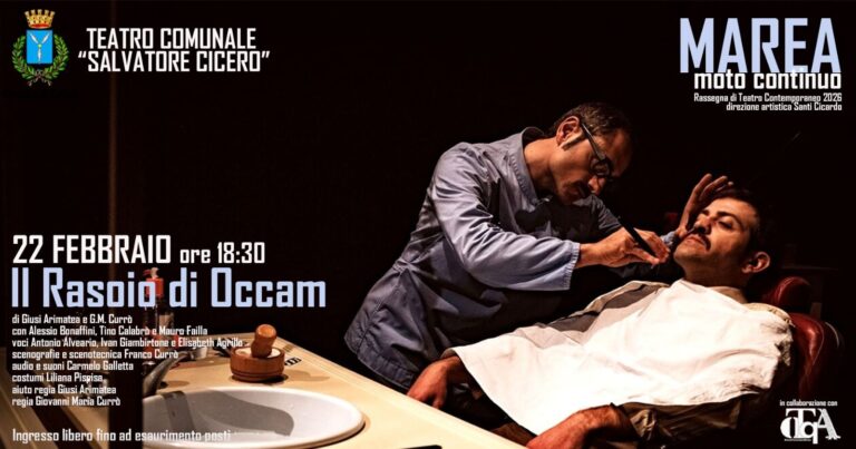 Teatro Cicero Cefalù: “Il rasoio di Occam”