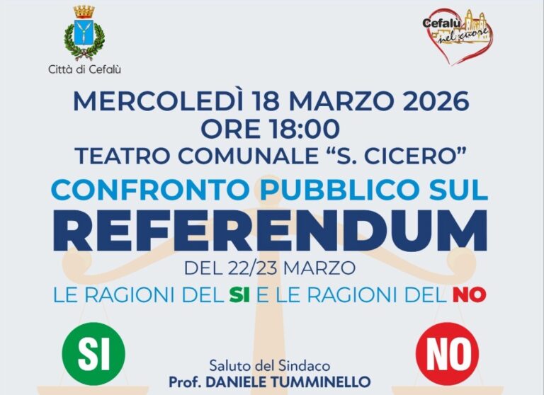 Referendum: a Cefalù si confrontano No e Sì