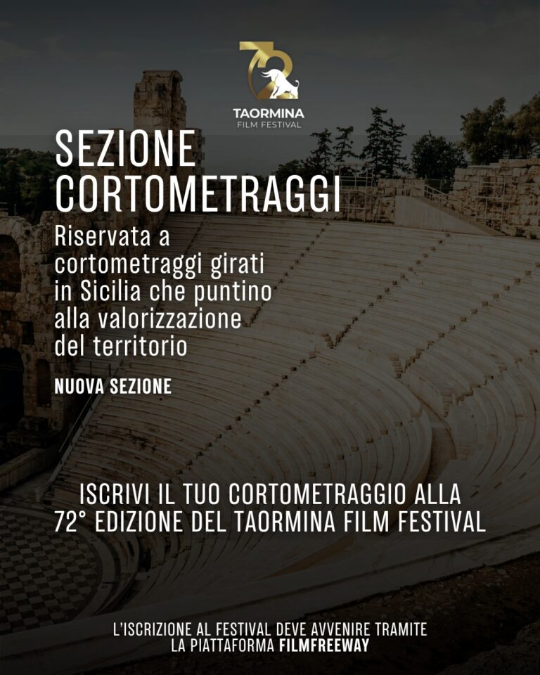 Taormina Film Festival,anche i cortometraggi che valorizzano il territorio