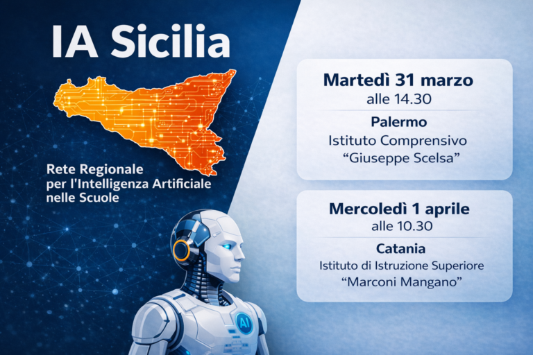 Scuola e innovazione: nasce “IA Sicilia”,la prima rete regionale per l’Intelligenza Artificiale
