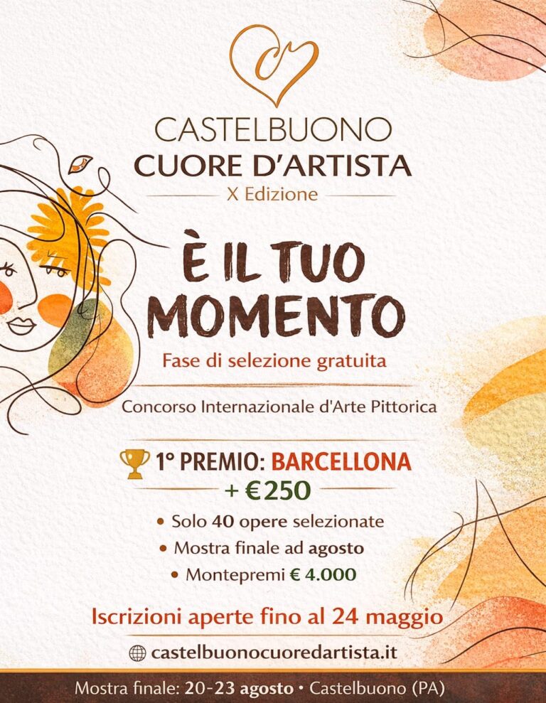 Aperte le iscrizioni al concorso “Castelbuono Cuore d’Artista” – X Edizione