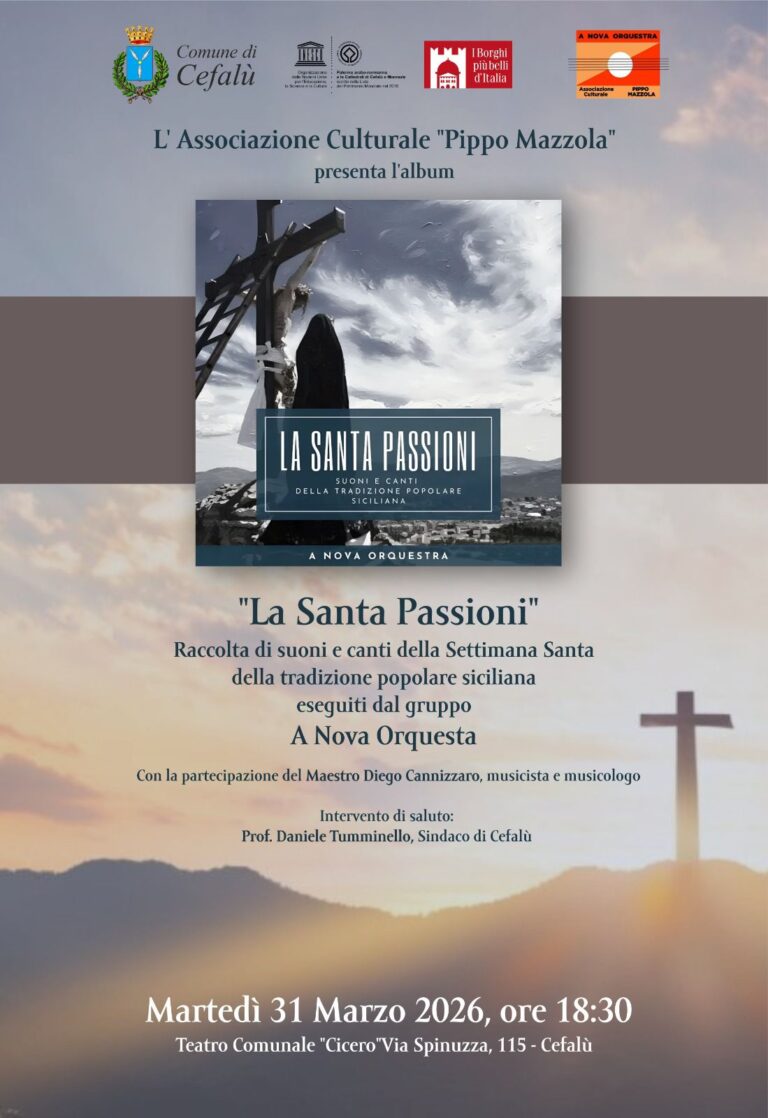 “A Nova Orquestra”. Al Teatro Cicero: “La Santa Passioni”
