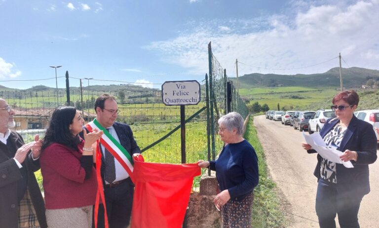 Gangi dedica tre nuove strade ai suoi illustri cittadini,tra cui Rosaria Scavuzzo, prima donna in Consiglio comunale