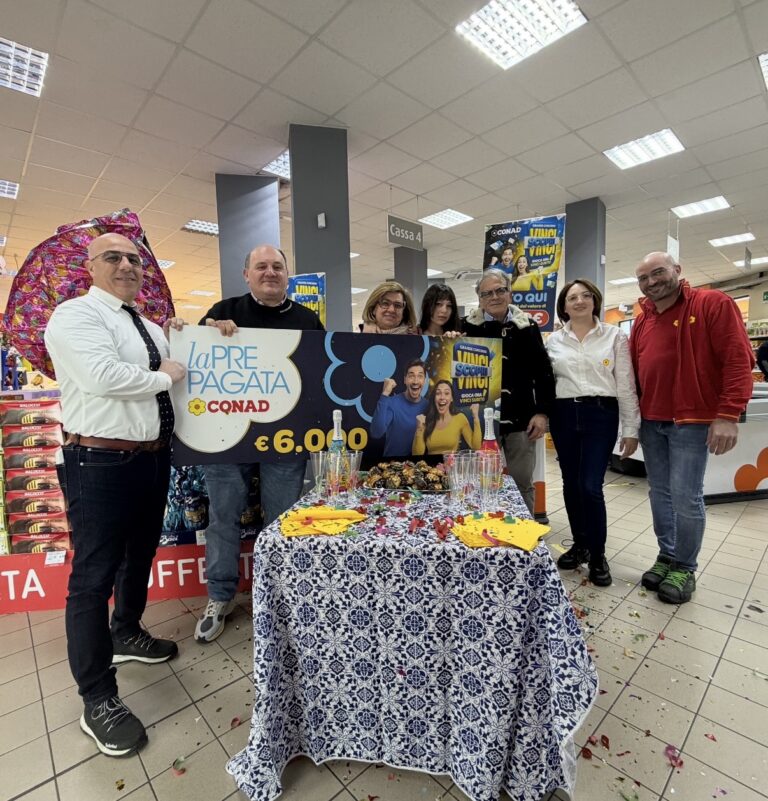 Una vincita da 6.000 euro al Conad del Gruppo Giaconia, di Nicosia