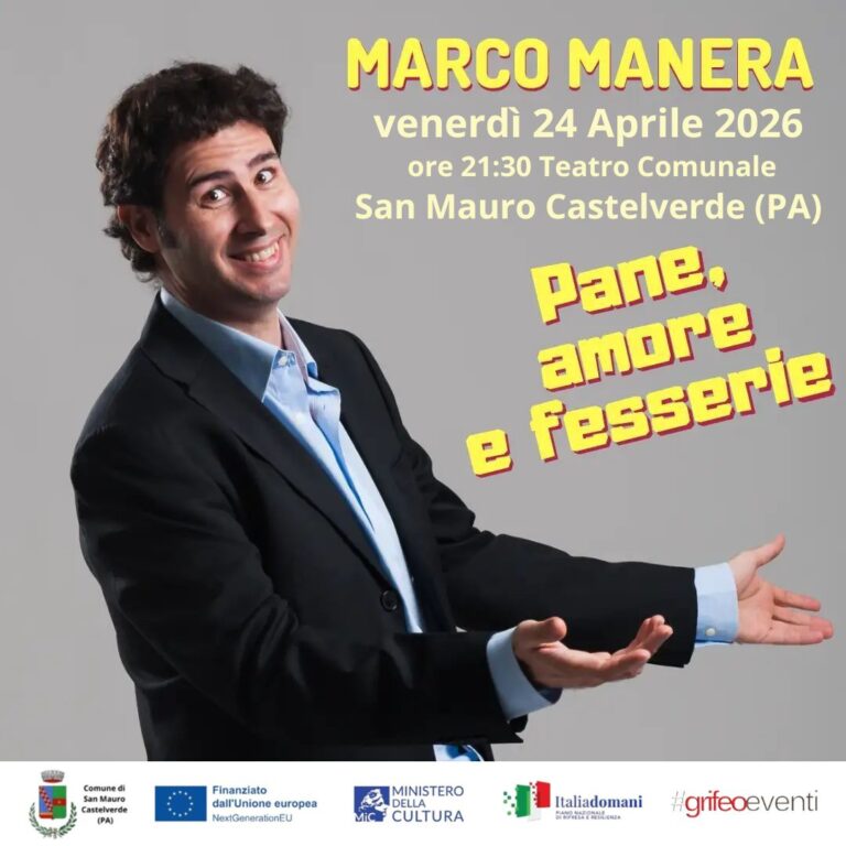 A San Mauro Castelverde cabaret con Marco Manera