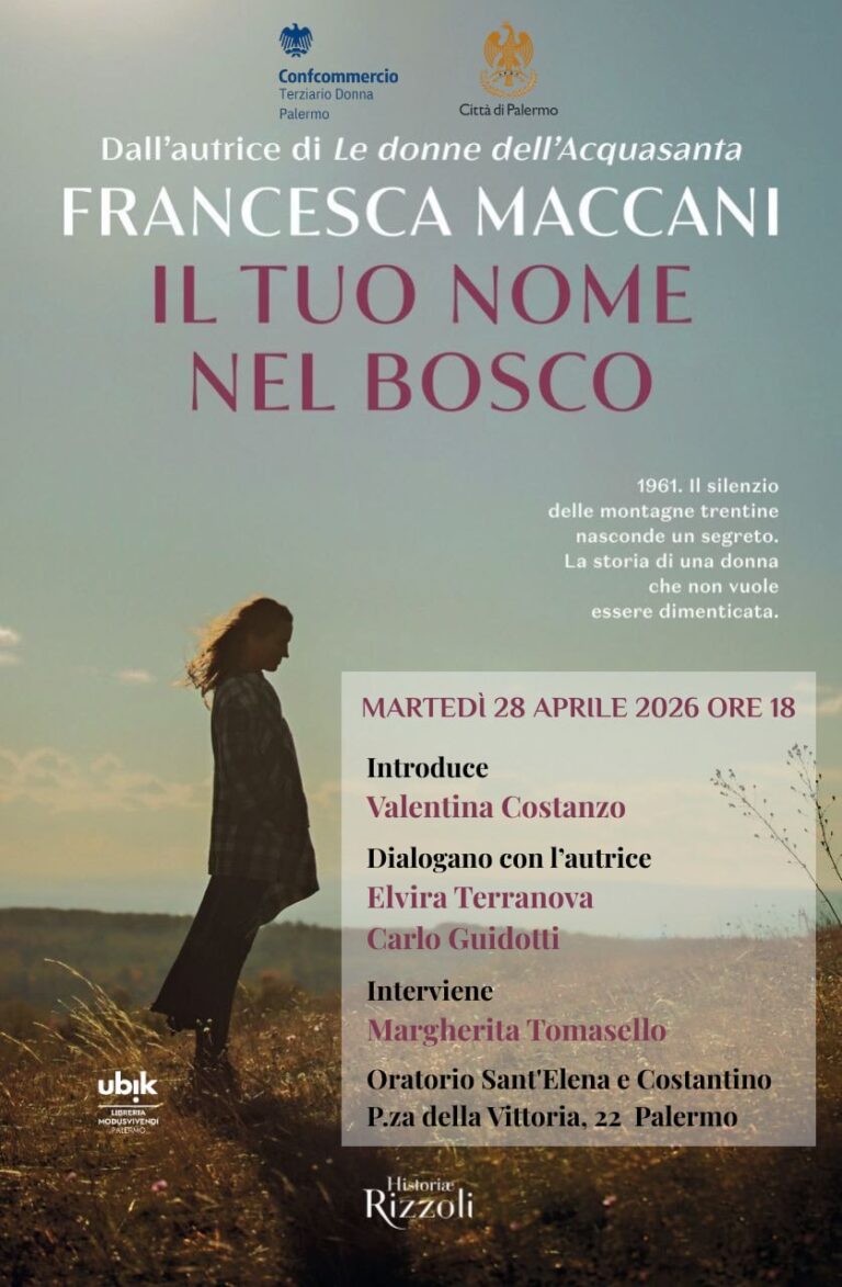 “Il tuo nome nel bosco”, a Palermo il nuovo romanzo di Francesca Maccani