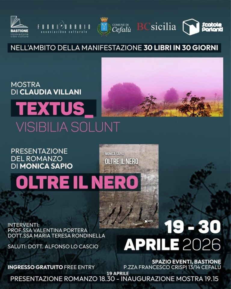 FuoriOrario e BCsicilia. Mostra e presentazione romanzo a Cefalù