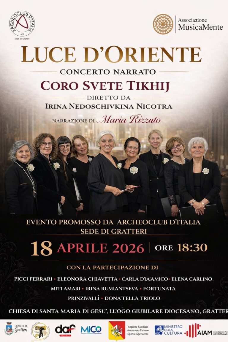 ArcheoClub Gratteri. Concerto di Musicamente “Luce d’Oriente”