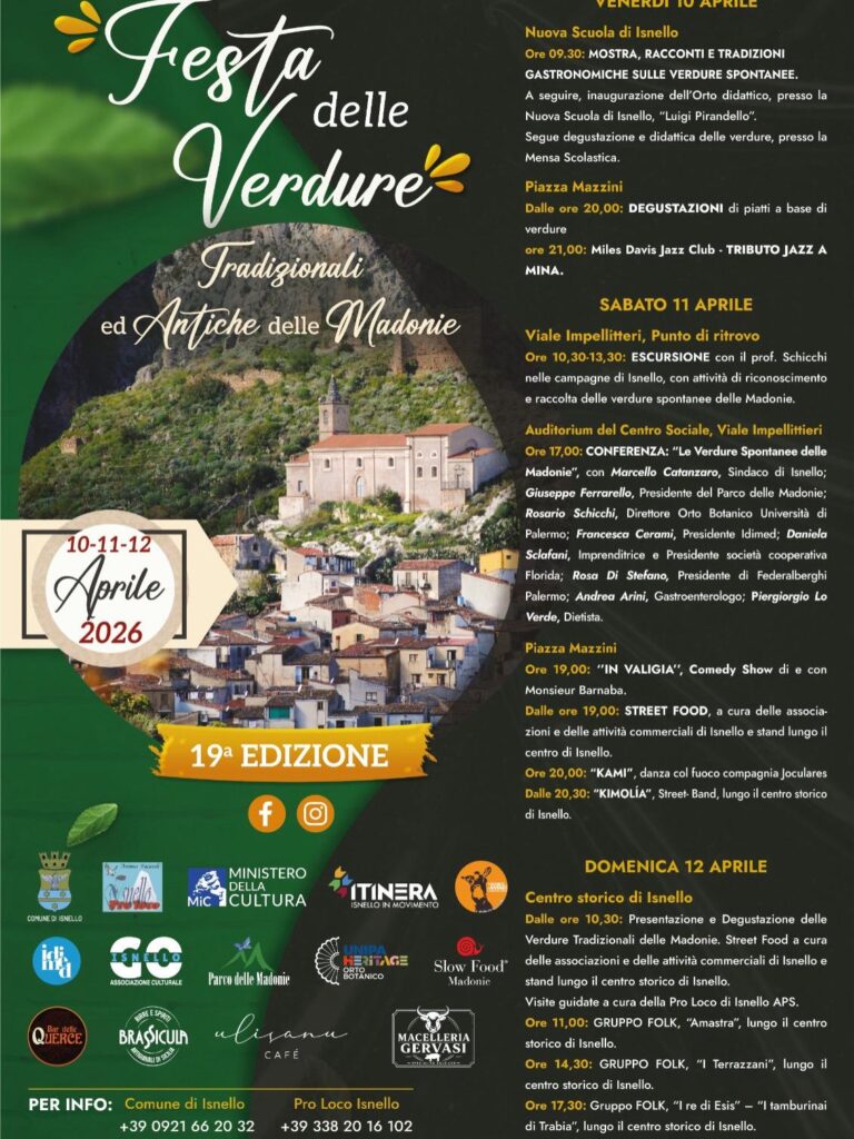 Isnello. Tutto pronto per la Festa delle Verdure spontanee