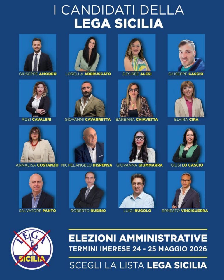 Elezioni Comunali Termini. La Lega presenta lista per il Consiglio