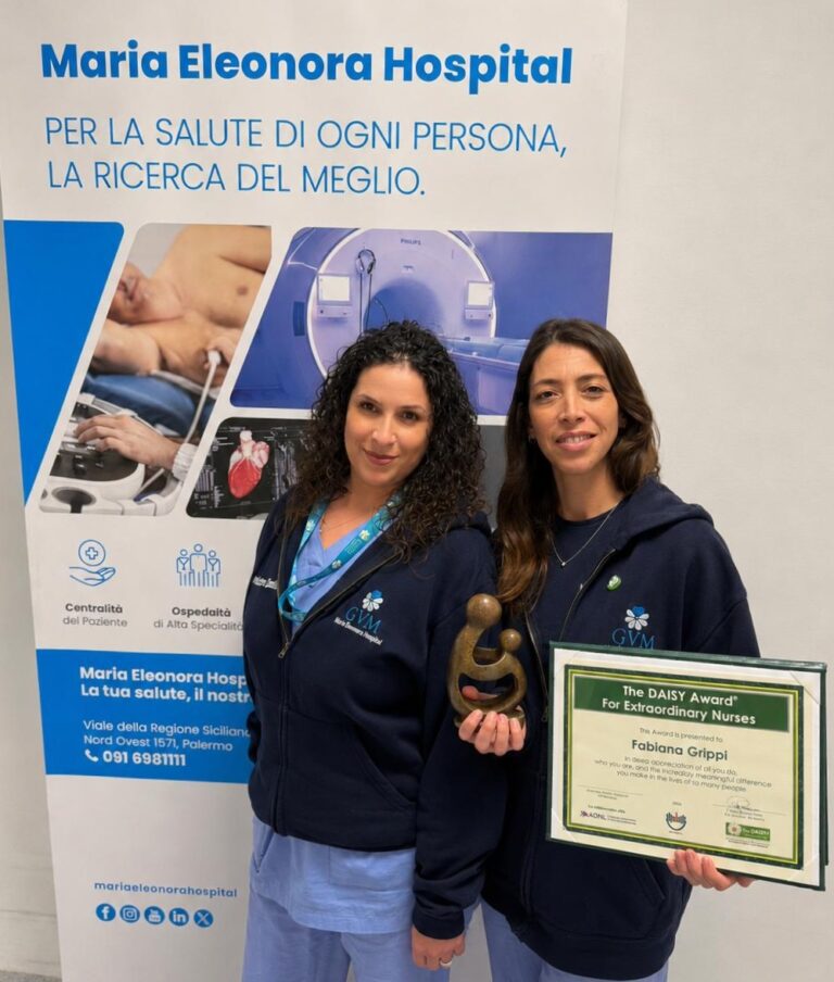 Cura del paziente e dei suoi famigliari: il premio Daisy Award all’infermiera Fabiana Grippi di Maria Eleonora Hospital