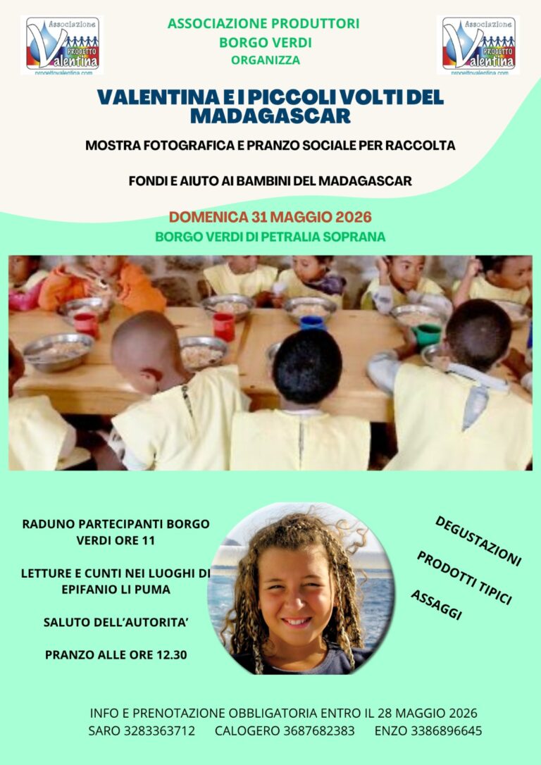Solidarietà-a Borgo Verdi tra natura e cultura:progetto Valentina e i piccoli volti del Madagascar