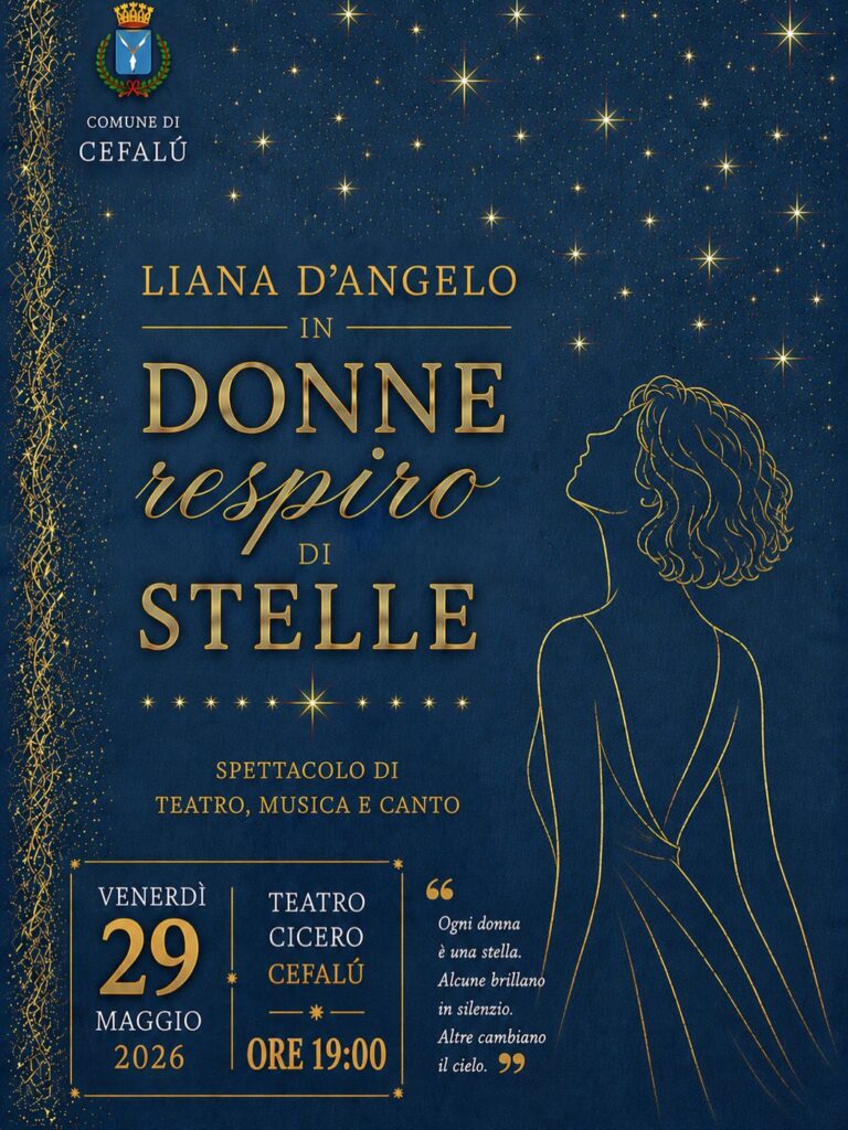 Liana D’Angelo: “Donne respiro di stelle” a Cefalù