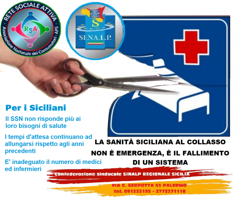 La sanità siciliana al collasso.Non è emergenza, è il fallimento di un sistema