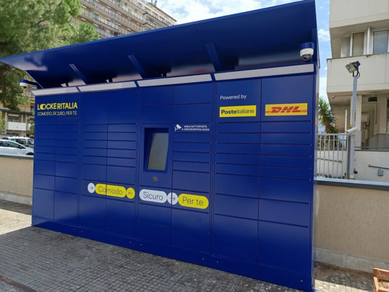 Poste. 60 Locker per la consegna e il ritiro dei pacchi