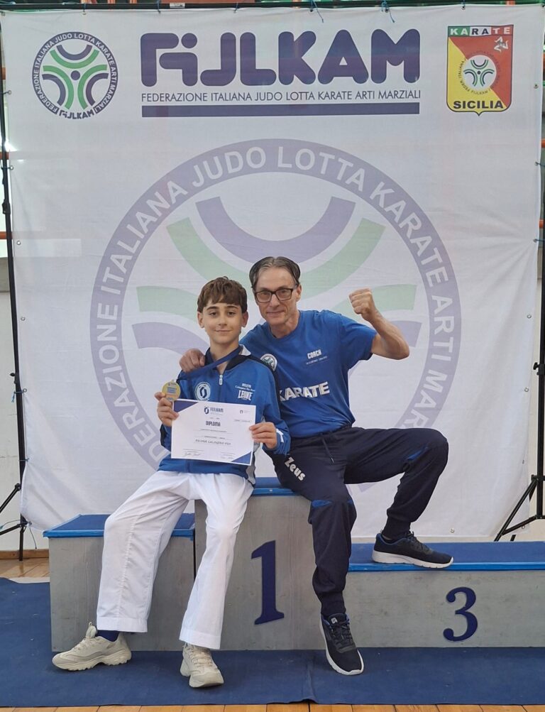Karate: Calogero Pio Picone è il nuovo Campione Regionale del Trofeo CONI 2026