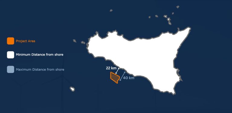 Parco eolico offshore nel sud della Sicilia: produrrà energia pulita per un milione e mezzo di famiglie