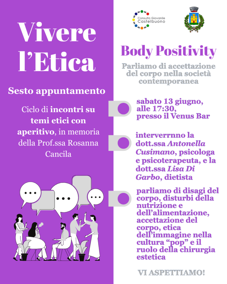Consulta Giovanile Castelbuono,incontro su “VIVERE L’ETICA: Body Positivity”