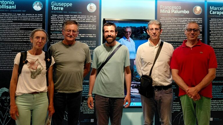 Delegazione francese in visita della sezione Geologica Geopark